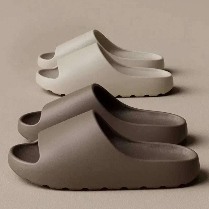 Women Summer Coconut Slippers Cloud Thick-soled Sandals Soft Bottom Beach EVA Slides Fashion Home Slippers Bathroom slippers