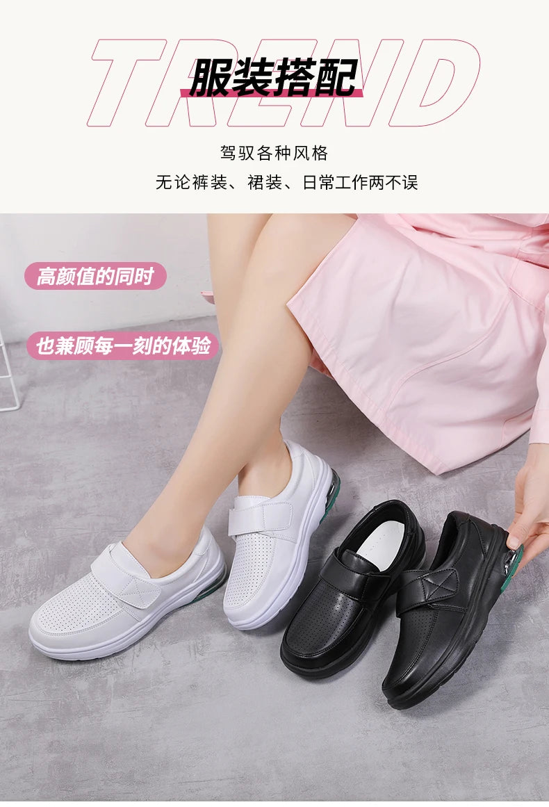 Sneakers Woman Nurse Clogs Shoes - Nursing Women Summer Shoe Female Health Work Flat Walking Soft Non Slip Hospital Nurse