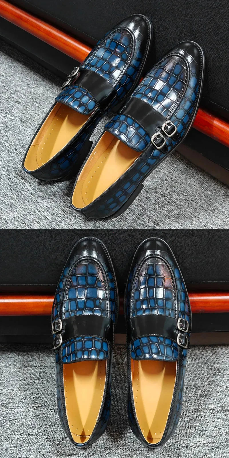 Fashion Leather Buckle Penny Loafers Shoes for Men High Quality Dress Shoe Handmade Daily Casual Shoe Business work Life Wear