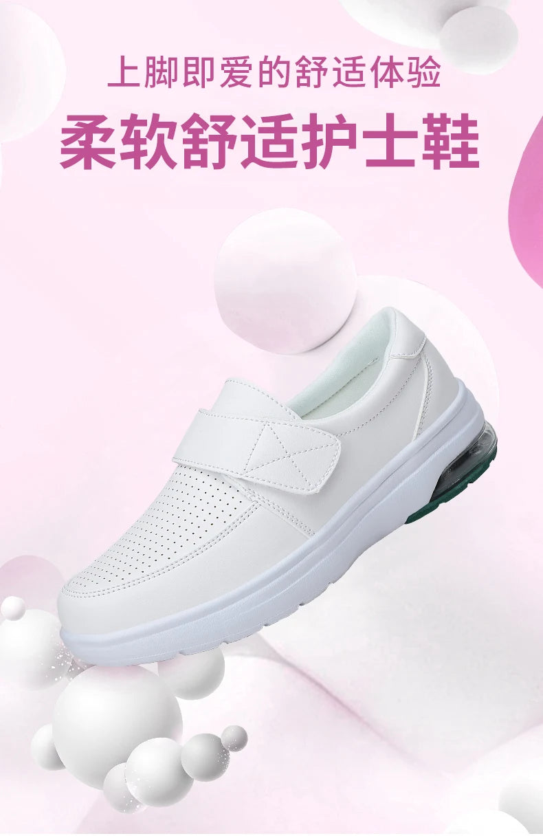 Sneakers Woman Nurse Clogs Shoes - Nursing Women Summer Shoe Female Health Work Flat Walking Soft Non Slip Hospital Nurse