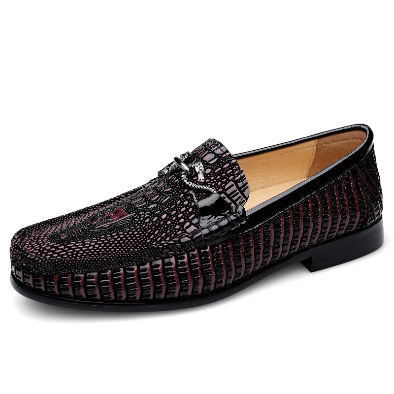 Genuine Leather Men Casual Shoes Luxury Brand Walking Business Shoe Outdoor Footwear Slip on Loafers Handmade Formal Dress Shoes