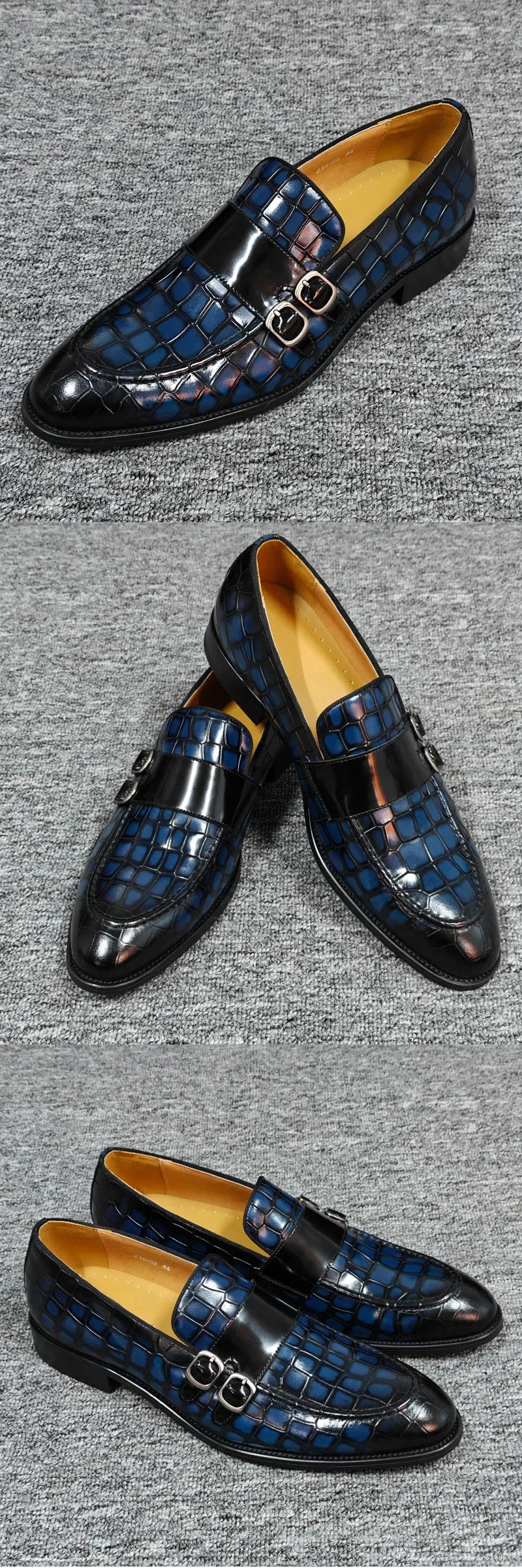 Fashion Leather Buckle Penny Loafers Shoes for Men High Quality Dress Shoe Handmade Daily Casual Shoe Business work Life Wear