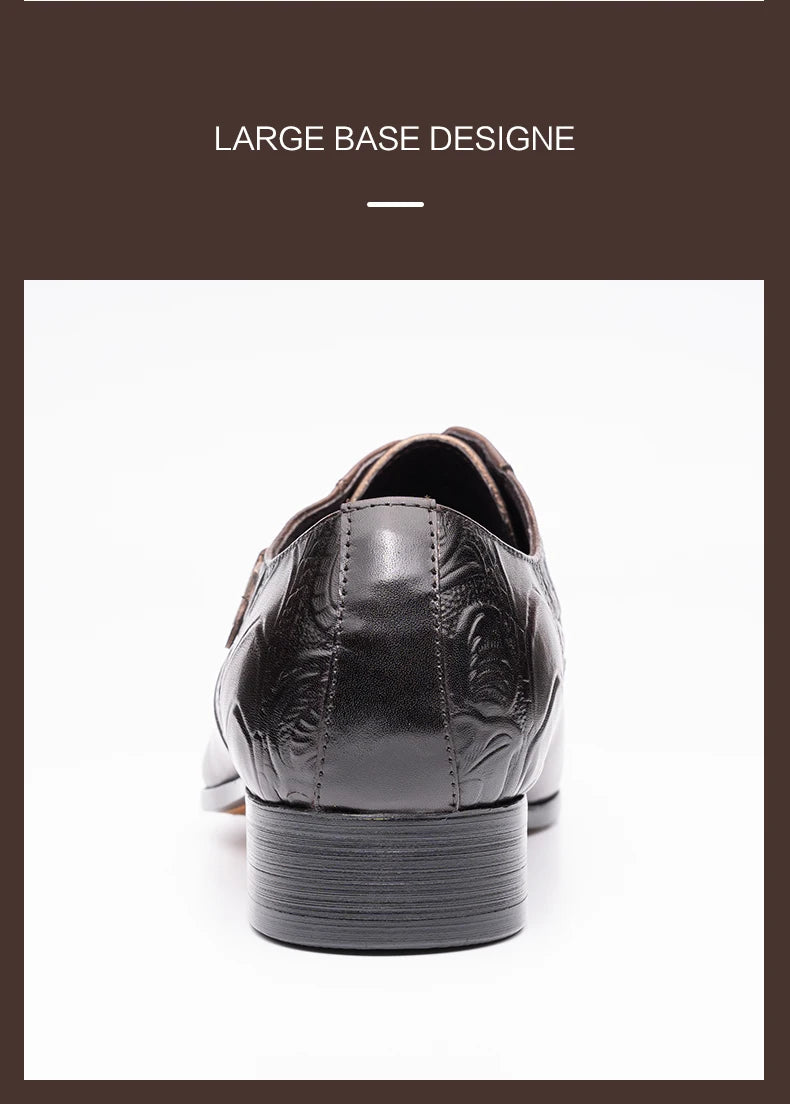 Luxury Business High-end Leather Shoes Men Oxford Shoes Elegant Formal Genuine Leather Dress Shoes European Style Men Shoes