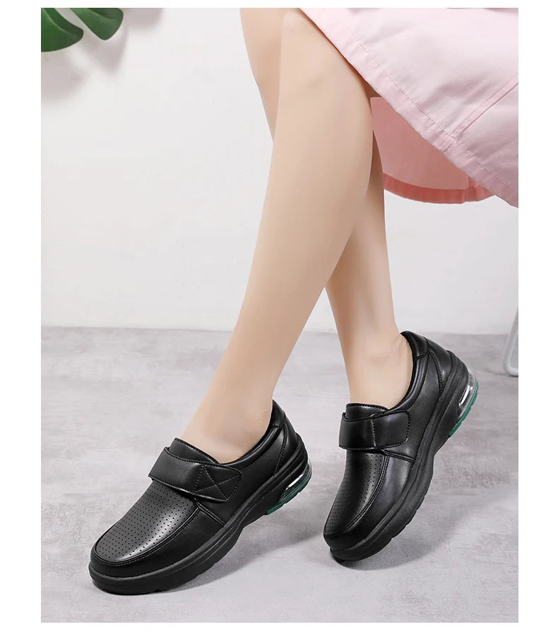 Sneakers Woman Nurse Clogs Shoes - Nursing Women Summer Shoe Female Health Work Flat Walking Soft Non Slip Hospital Nurse