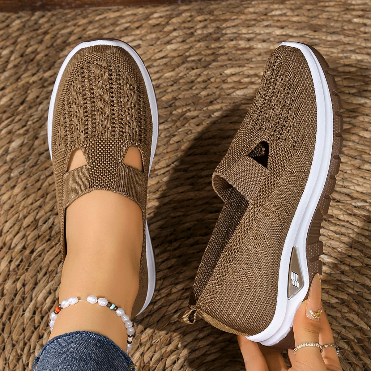 women's summer shoes - casual sneaker, Non-slip sole design, fly-woven upper is more skin-friendly sale shoes with free shipping
