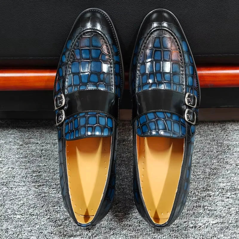 Fashion Leather Buckle Penny Loafers Shoes for Men High Quality Dress Shoe Handmade Daily Casual Shoe Business work Life Wear