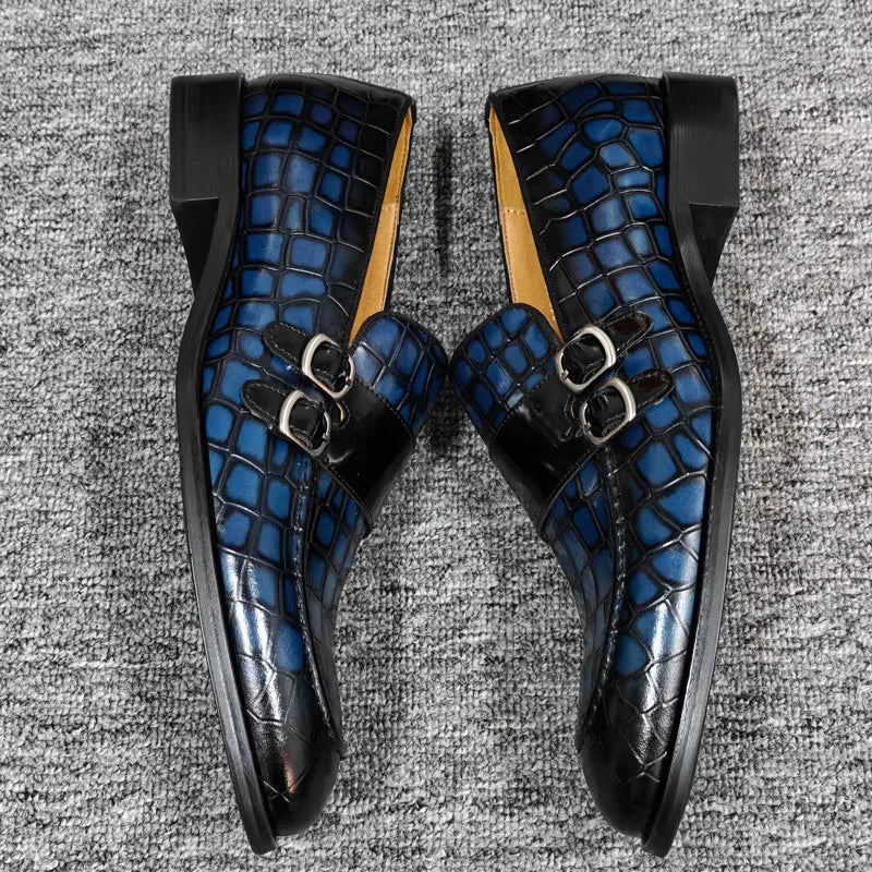 Fashion Leather Buckle Penny Loafers Shoes for Men High Quality Dress Shoe Handmade Daily Casual Shoe Business work Life Wear