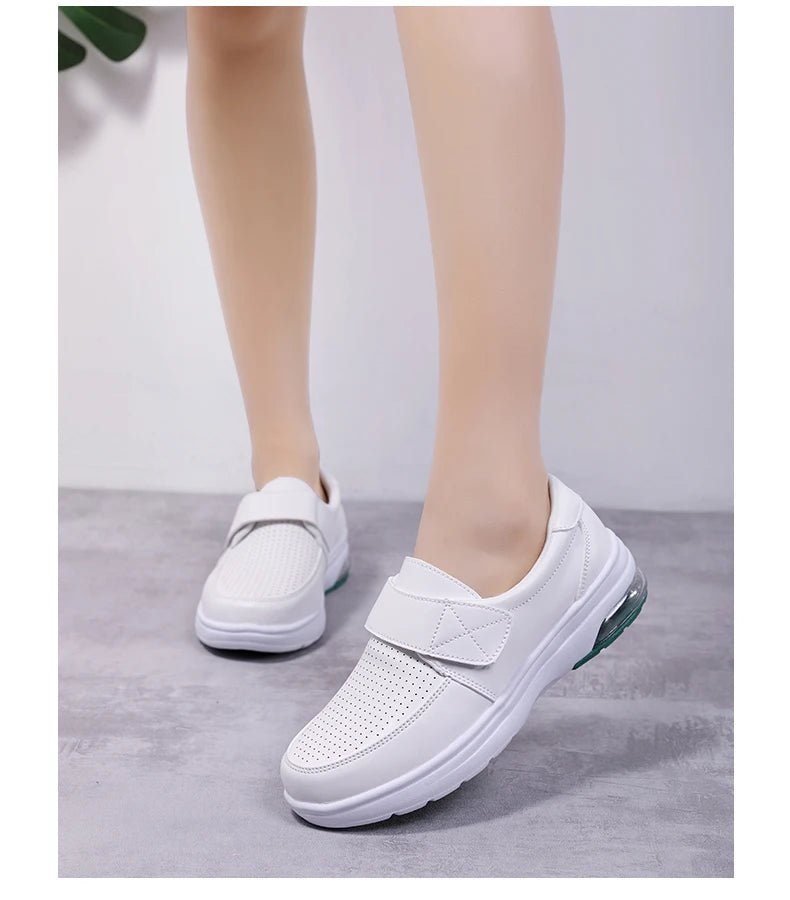Sneakers Woman Nurse Clogs Shoes - Nursing Women Summer Shoe Female Health Work Flat Walking Soft Non Slip Hospital Nurse